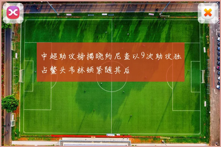 中超助攻榜揭晓约尼查以9次助攻独占鳌头韦林顿紧随其后